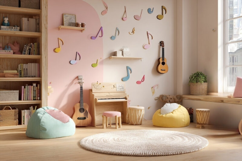 Muzički kutak u dečijoj sobi